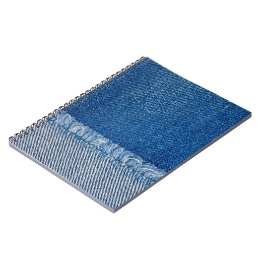 Stoff Blue Jeans Background, Denim Textur Notizblock (Linke Seite)