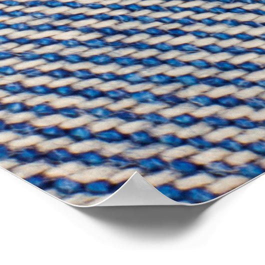Stoff Blue Jeans Background, Denim Textur Poster (Ecke)