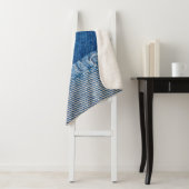 Stoff Blue Jeans Background, Denim Textur Sherpadecke (Beispiel)