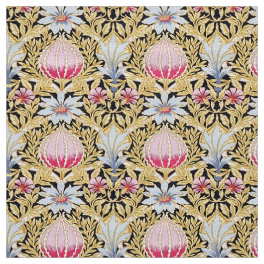 Stoff - Blumenmuster im Jugendstil (Muster)