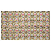 Stoff - Blumenmuster im Jugendstil (Fat Quarter (45,7 x 55,9 cm))