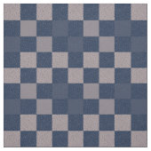 Stoff - Crazy Buffalo Karo in Blau und Taupe (Muster)
