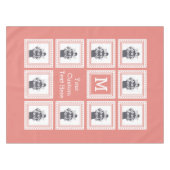 Stoff der KUNDENSPEZIFISCHEN FOTO-, MONOGRAMM- u. Tischdecke (Vorderseite (Horizontal))