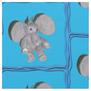 Stoff - Elefant im Rahmen