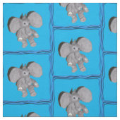 Stoff - Elefant in Rahmen (Muster)