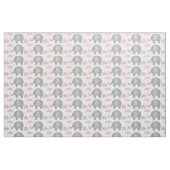 Stoff - Elefanten Rosa und Grau (Fat Quarter (45,7 x 55,9 cm))