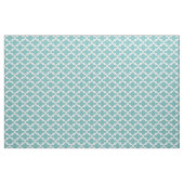 Stoff - geometrisches blaues und weißes Muster (Yard (91,4 cm))