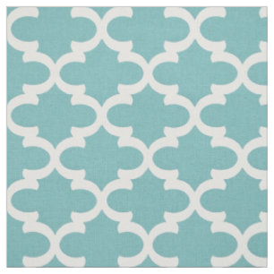 Stoff - geometrisches blaues und weißes Muster