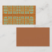 Stoff, Gewebe, Einzelhandel, Eingeborener, Azteke, Visitenkarte (Vorne/Hinten)