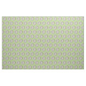 Stoff - Grüne Spirale auf weißer Crochet (Yard (91,4 cm))