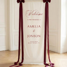 Stoff Hochzeit Willkommensschild Moderne Hochzeit