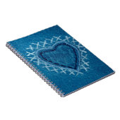 Stoff-Jeans-Textur Notizblock (Rechte Seite)