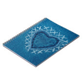 Stoff-Jeans-Textur Notizblock (Linke Seite)