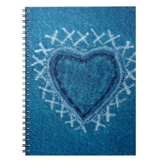 Stoff-Jeans-Textur Notizblock (Vorderseite)