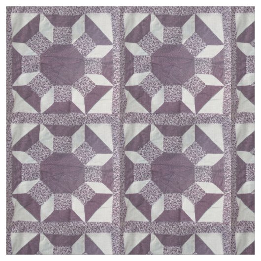 Stoff - Lila Quiltmuster (Muster)