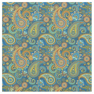 Stoff - mehrfarbige französische Paisley-Muster