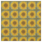 Stoff mit altem Sonnenblumenmuster (Muster)