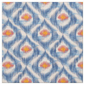 Stoff mit blauem Ikat-Muster (Muster)