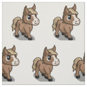 Stoff mit Cartoon-Pferd (Muster)