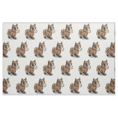 Stoff mit Cartoon-Pferd (Fat Quarter (45,7 x 55,9 cm))