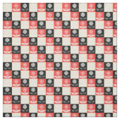 Stoff mit einem Muster mit kontrastierenden Quadra (Muster)