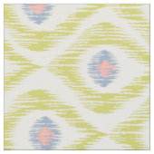 Stoff mit grünem Ikat-Muster (Nahaufnahme)