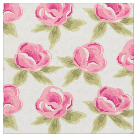 Stoff mit rosa Rosen (Nahaufnahme)