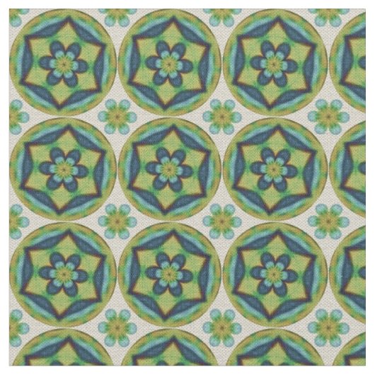 Stoff mit Vintage-Blumenmuster (Nahaufnahme)