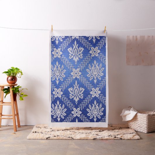 Stoff mit Vintage-Muster Blau (Beispiel)