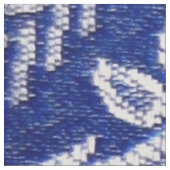 Stoff mit Vintage-Muster Blau (Nahaufnahme)