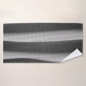 Stoff mit weißem und schwarzem Polka-Dot Badehandtuch (Badehandtuch)