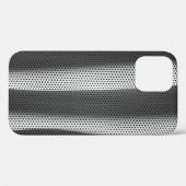 Stoff mit weißem und schwarzem Polka-Dot Case-Mate iPhone Hülle (Rückseite (Horizontal))
