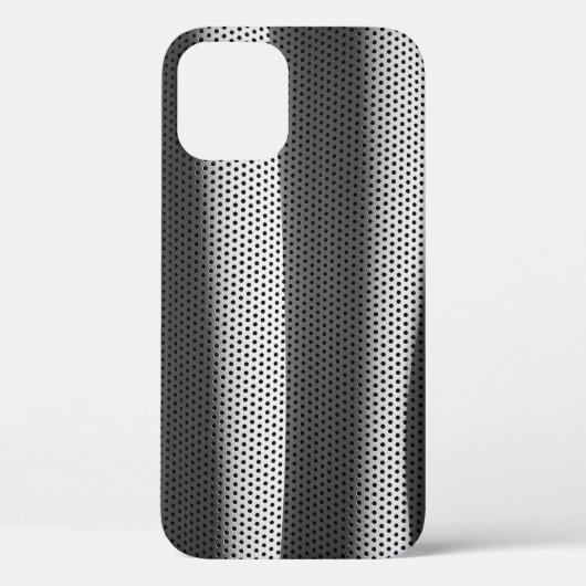 Stoff mit weißem und schwarzem Polka-Dot Case-Mate iPhone Hülle (Rückseite)
