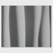 Stoff mit weißem und schwarzem Polka-Dot Geschenkpapier (Flach)