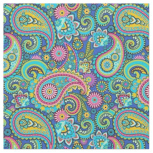 Stoff - Pasley Grün und Blau