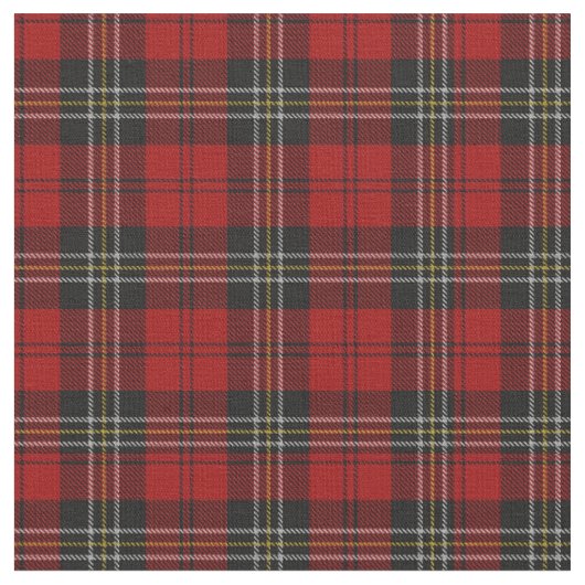 Stoff - Roter Tartan Macpherson Clan (Nahaufnahme)