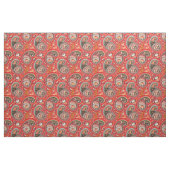 Stoff - rotes Paisleymuster (Fat Quarter (45,7 x 55,9 cm))