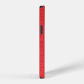 Stoff rotes Textilmaterial iPhone Hülle (Rechte Seite)