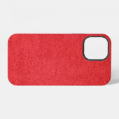 Stoff rotes Textilmaterial iPhone Hülle (Rückseite (Horizontal))