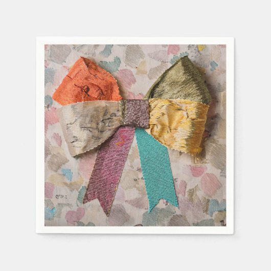 Stoff-Schleifen-Serviette Serviette (Vorderseite)