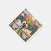 Stoff-Schwan-Serviette Serviette (Ecke)