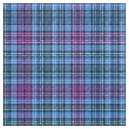 Stoff - Tartan Blue Pink Lila Green