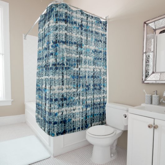 Stoff-Textur Duschvorhang (Beispiel)