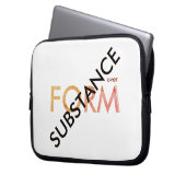 "Stoff über Form" Laptopschutzhülle (Vorderseite Links)