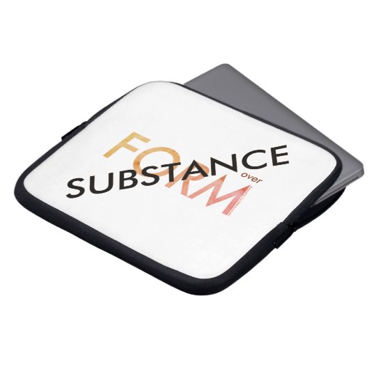 "Stoff über Form" Laptopschutzhülle (Vorne Oben)