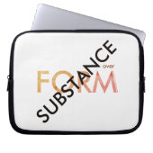 "Stoff über Form" Laptopschutzhülle (Vorderseite)