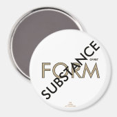 "Stoff über Form" Magnet (Vorderseite/Rückseite)