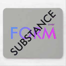 "Stoff über Form" Mousepad