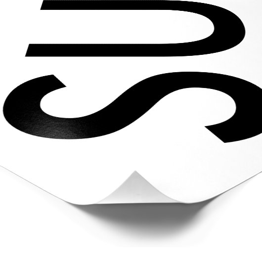 "Stoff über Form" Poster (Ecke)