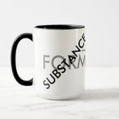 "Stoff über Form" Tasse (Links)
